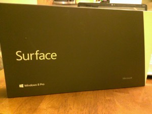 Front of the Surface Pro Box